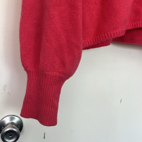 Reformation Pink Button-Up Women's Cardigan cashmere sweater set - Picture 2 of 7